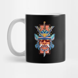 Japanese Oni Samurai Mug